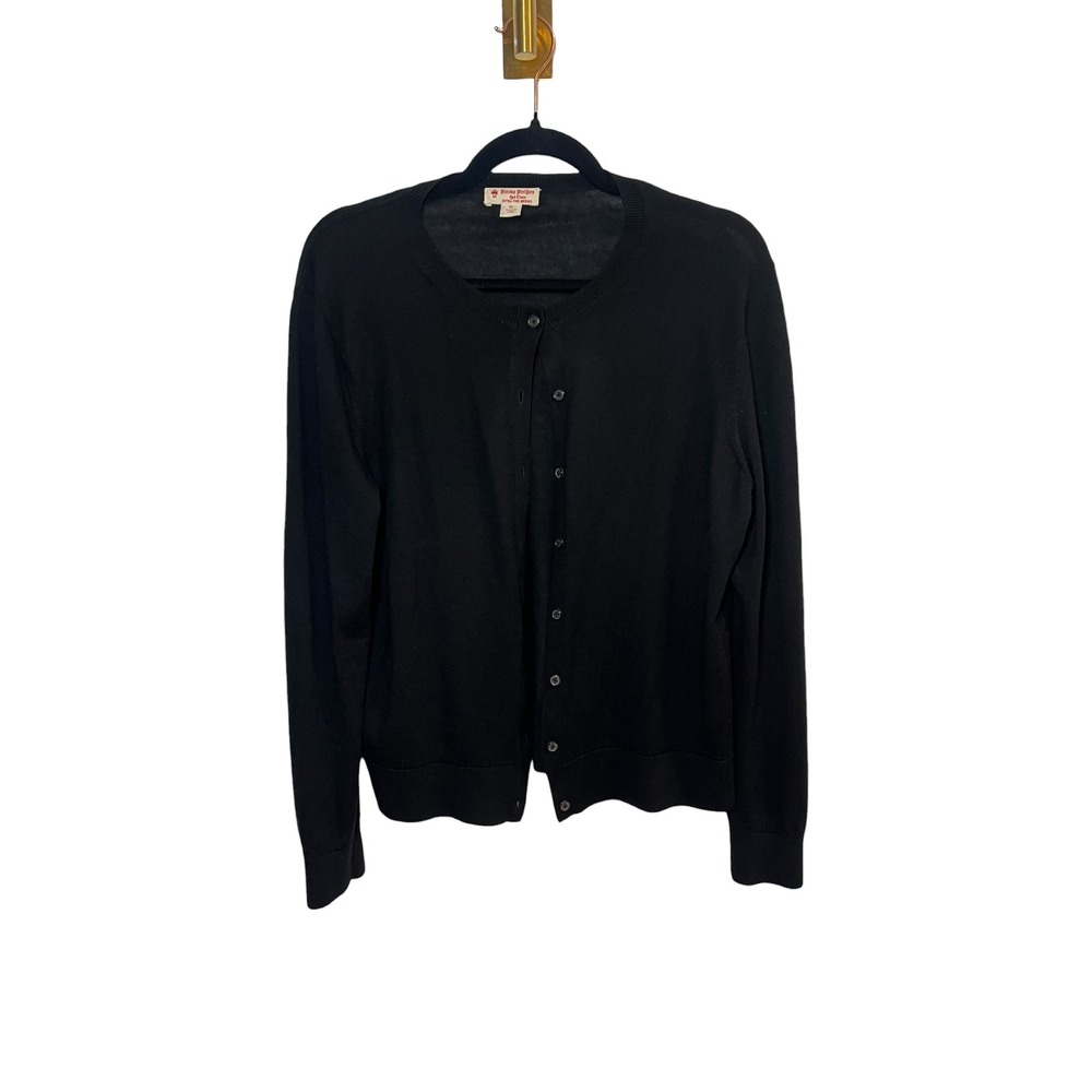 Brooks Brothers Red Fleece Quiet Luxury Fine Merino Wool Cardigan Black XL